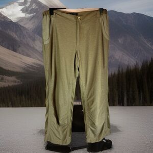Rail Riders Mens Pants Cargo Outdoor Camping Hiking Fishing Nylon Khaki Size XXL